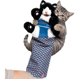CATSUMO Cat Wrestling Glove Puppet – Interactive Hand Mitt with Durable Protective Sleeve and Catnip - Play & Enrichment