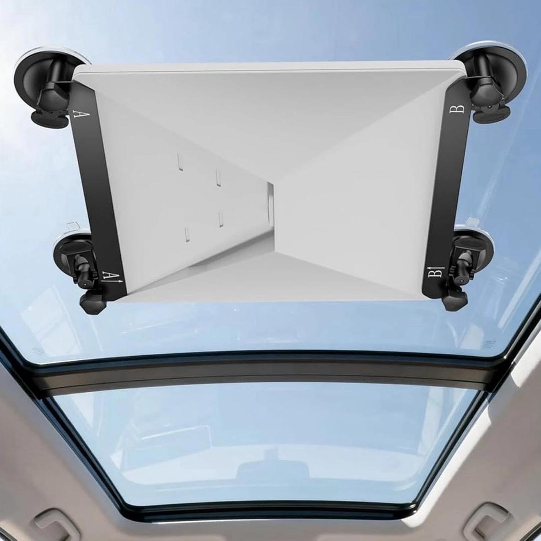 Starlink Mini Car Mount, Heavy-Duty Suction Cup Mount for Sunroof & Windshield, Anti-Vibration Bracket for Starlink Mini Dish, Compatible with RV/Truck/SUV (Ford F-150, Jeep Wrangler