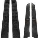 4 Pcs Interior Door Panel Cover Trim, Replacement for Mercedes-Benz C-Class W204 2007-2013 (Carbon Fiber)