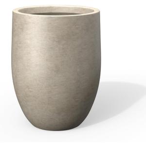 Kante Tall Concrete Planter, 21.7-Inch Height Weathered Concrete Large Indoor Outdoor Plant Pot with Drainage Hole for Patio Garden Home, Modern Decor for Flowers and Tree