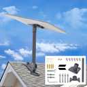 Starlink Gen3 Mount Kit, Starlink V3 Standard Antenna Pole Kit, Starlink Gen3 Roof Mount Bracket (Gray)