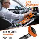 Mini Wireless CarPlay Adapter for iPhone & Android, 2-in-1 Upgraded CarPlay Wireless Adapter, 2026 WIFI6 Plug & Play Car Play Adapter, Zero Delay Fast Stable Auto-Connect, Bluetooth 5.3 USBA&C Port