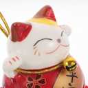 BESTOYARD 10 Pcs Mini Maneki Neko Cat Ornaments - 1.77" Feng Shui Cute Cat Figurines for Car, Home, Office Decor