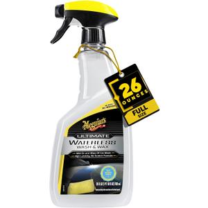 Meguiar's Ultimate Waterless Wash & Wax, Scratch-Free Waterless Car Cleaning Spray That Makes Detailing Quick and Easy, 2-in-1 Cleaner and Protection to Help Your Ride Shine, 26 Oz