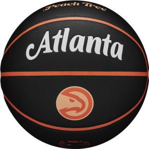Wilson NBA Team City Collector Atlanta Hawks Ball WZ4016401ID, Unisex Basketballs, Black, 7 EU