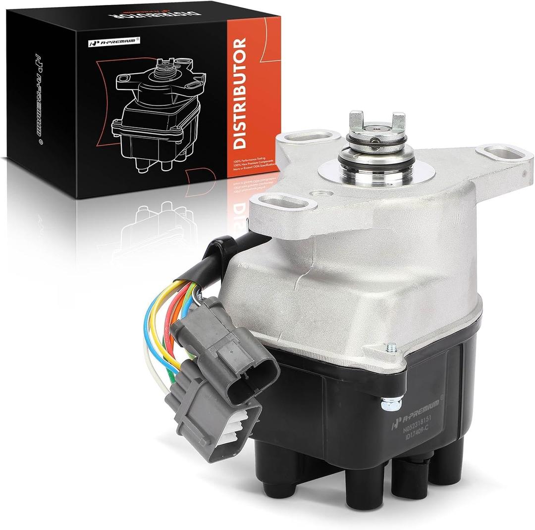 A-Premium Ignition Distributor with Cap and Rotor Compatible with Acura Integra 1994-1995 1.8L