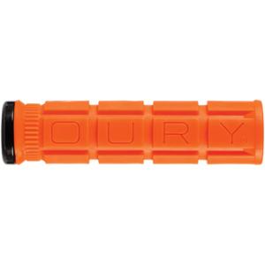 Oury V2 Single Sided Lock-On Bicycle Grips - 2019 Updated Model (135mm, Blaze Orange) 2 Pcs, Right and Left