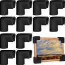 Frienda 12 Pcs Picture Frame Corner Protectors TV Foam Corners for Moving Mirror Boxes Bulk L-shaped Cushioning Picture Packing Kit for Artwork Packaging Furniture Supplies Shipping Edge Protection