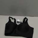 OEAK Womens Wireless Jelly Bra Plus Size Supportive Seamless Bras Full Coverage Push Up Comfortable No Underwire Tshirt Bras (XX-Large, Black)