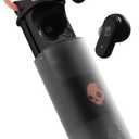 Skullcandy Dime Evo Wireless Earbuds, Bluetooth Headphones, Noise Isolating Fit, Up to 36 Hours Battery, Microphone for iPhone Android, Easy Carry with Clip-Anywhere Case - True Black