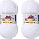 Himalaya Dolphin Baby Yarn Knitting Yarn 2 Skeins 264 Yards 2x100gram Super Bulky Baby Blanket Yarn (80301)