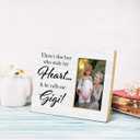 JioJio Chan Gigi Gifts Picture Frame for Grandma - 4 x 6 Inch Photo - Grandma Gift Picture Frame for Grandmother Mothers Day Birthday Christmas (gray)