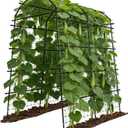 Garden Arch Trellis for Climbing Plants, Adjustable Tunnel Trellis 7.4FT Tall & 5.7 FT Depth, Metal Plant Support Garden Trellis Arch for Outdoor Climbing Vine,Vegetable, Fruit, Flower