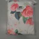 Baby Blanket 30" x 40" Pink Rose,Super Soft Floral Minky Blanket for Boys Girls,Double Layer with Dotted Backing,Crib Receiving Blanket for Nursery/Stroller/Toddler Bed/Carseat