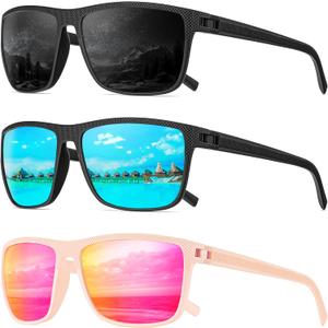 Polarized Sunglasses Men, Mens Sunglasses Polarized UV protection Lightweight Sun Glasses for Driving Fishing Golf