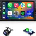 Car Radio for Dodge Ram 1500/2500 2006-2008 Chrysler 300C 2004-2008 Jeep Grand Cherokee 2005-2007 Upgrade Stereo with CarPlay Touch Screen Fast Charge Android Auto Bluetooth Backup Camera 64G