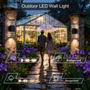 18inch LED Square Up & Down Wall Lights,24W Outdoor Wall Light 4000K Day White Aluminum Body Waterproof IP65 LED Exterior Light Fixtures Wall Mount for House Patio Garage Garden (18inch-1Pack)