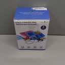 Freshmage Stainless Steel Snack Containers - 2 Pack, BPA-Free Lunch Bento Box with 5 Compartment, Reusable Food Storage Snackle Box for School, Work, and Travel, Dishwasher Safe (Pink/Blue)