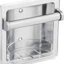 Moen 2565CH Donner Commercial Soap Holder with Grab Bar, Recessed Mount, Chrome