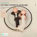 EXCEART 2 Pack Clay Figure Wooden Plug Board Portable Figure Bracket Board for Sculpting Drying Storage and Display of Figurines Pottery Sculpture Tools 5.90 X 3.93 X 0.70 in