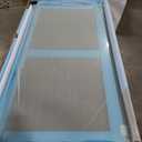 DELAVIN 48" W x 75" H Frameless Shower Door, Sliding Shower Door with 1/4" (6mm) Clear SGCC Certified Tempered Glass, Explosion-Proof Film, Stainless Steel top Rail