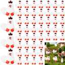 4 x Suzile 50 Pcs Mini Resin Chicken Figurine Mini Hen Decor Miniature Chickens Figurine Ornament Farm Animals Model for Garden Moss Landscape Farmhouse Home Decoration DIY Crafts (Cute)