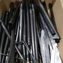 AHRLHR 8 Pack String Light Poles, Outdoor String Light Pole 10 ft Forked Metal Light Pole with Adjustable Outdoor Light Stand, Deck, Backyard, Garden, Wedding, Rustproof and Sturdy with Hooks.