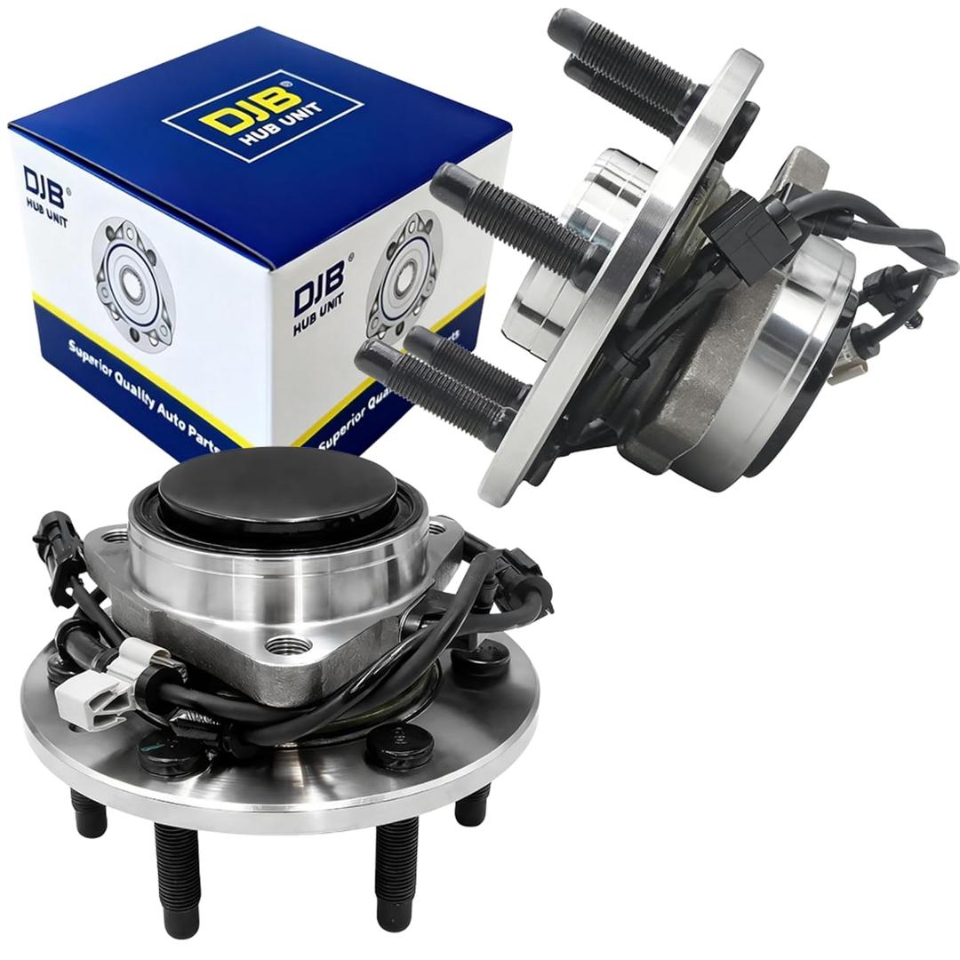 DJB 515054 2WD Front Wheel Hub and Bearing Assembly fits for 1999-2006 Chevy Silverado 1500, for GMC Sierra 1500 2000-2006 Tahoe Suburban 1500 Yukon, for Cadillac Escalade 2002-2006, 6Lug w/ABS