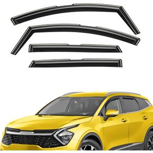 Extra Durable Window Deflectors in-Channel Window Visors Rain Guards Fit for Kia Sportage 2023-2026, Sun Visors, Wind Vent for Shades, Exterior Car Accessories - 4 pcs. AG0860