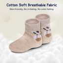 Mother's Choice Organic Cotton Baby Socks 6-12 Months - 12 pairs Soft and Cozy Baby Sock, Gentle Newborn Socks, Ideal Baby Gift, Infant Footwear for Everyday Comfort and Little Ones Feet (Tan Beige)