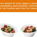 Bruntmor Ceramic Salad Bowls - Porcelain Serving Bowls - Angled Bowls Ceramic for Salad, Noodle, Pasta, Cereal, Soup - Kitchen Bowl, Ideal for Home and Restaurant - Set of 2 (8 Inch Set)