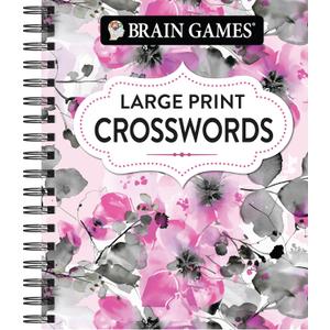 Brain Games - Large Print Crossword (Floral)