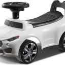 VEVOR Ride On Push Car for Toddlers, Ages 19+ Months, Racer, Sit to Stand Toy, Kids Car with Music Steering, Horn & Under Seat Storage, for Boys Girls, White