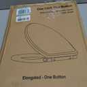 Hibbent Premium Elongated Toilet Seat with Cover (Oval) Quiet Close