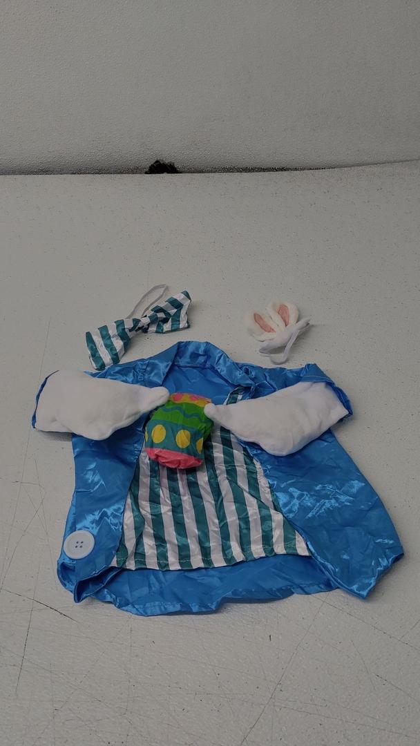 Suzile 1 Sets Easter Bunny Egg Goose Outfit for Porch Goose 23 Inch Pink and Blue Porch Goose Outfits Spring Easter's Day Clothes for Porch Goose Costume Lawn Outdoor Yard Garden Outdoor Decor