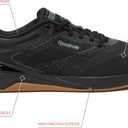 Reebok Nano X5 Mens Shoes, Cross Training and Light Running Sneakers for Men (Black/Grey 5/Reebok Lee 3)