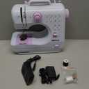 Sewing Machine with Foot Pedal for Beginners,mini Sewing Machine, Forwards and reverse sewing, Manual in 5 Languages, 12 Stitches MEGLE FHSM-505