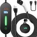 TopAutoGear Level 1 & 2 Portable EV Charger for Tesla 8-16A