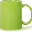 Univive Christmas Coffee Cups, Ceramic Cups Mugs, 12oz Water Bottle, Christmas Home Travel Decor (Green)