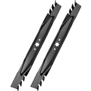 942-04244A Mower Blades for Cub-Cadet 46 Inch XT1-46 XT1 XT2 LT46 LX46 LTX1046 LTX1045, 942-04290-X Mulching Blades Replace for 742-04290-X 942-04290 742-04244, 2 Pack