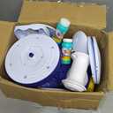 JoyRydz 6V Electric Baby Balance Bike with Bubble Machine,4 in 1 Toddler Balance Bike w/Remote Control for 1 Year Old Boys Girls Kids Bubble Bike Ride on Toys w/Powered Motor,Music,LED Lights (Blue)