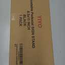 YIYO Adjustable Pedestal Poster Sign Stand,8.5 x 11 Advertising Business Menu Sign Holder for Floor Standing with Aluminum Snap-Open Reusable Frame,Black (8.5 x 11)