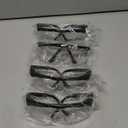 Safety GlassesClear Anti-Fog Goggles Over-Spec Glasses Protective Eye Wear Industrial Approved Wide-Vision4 Pack