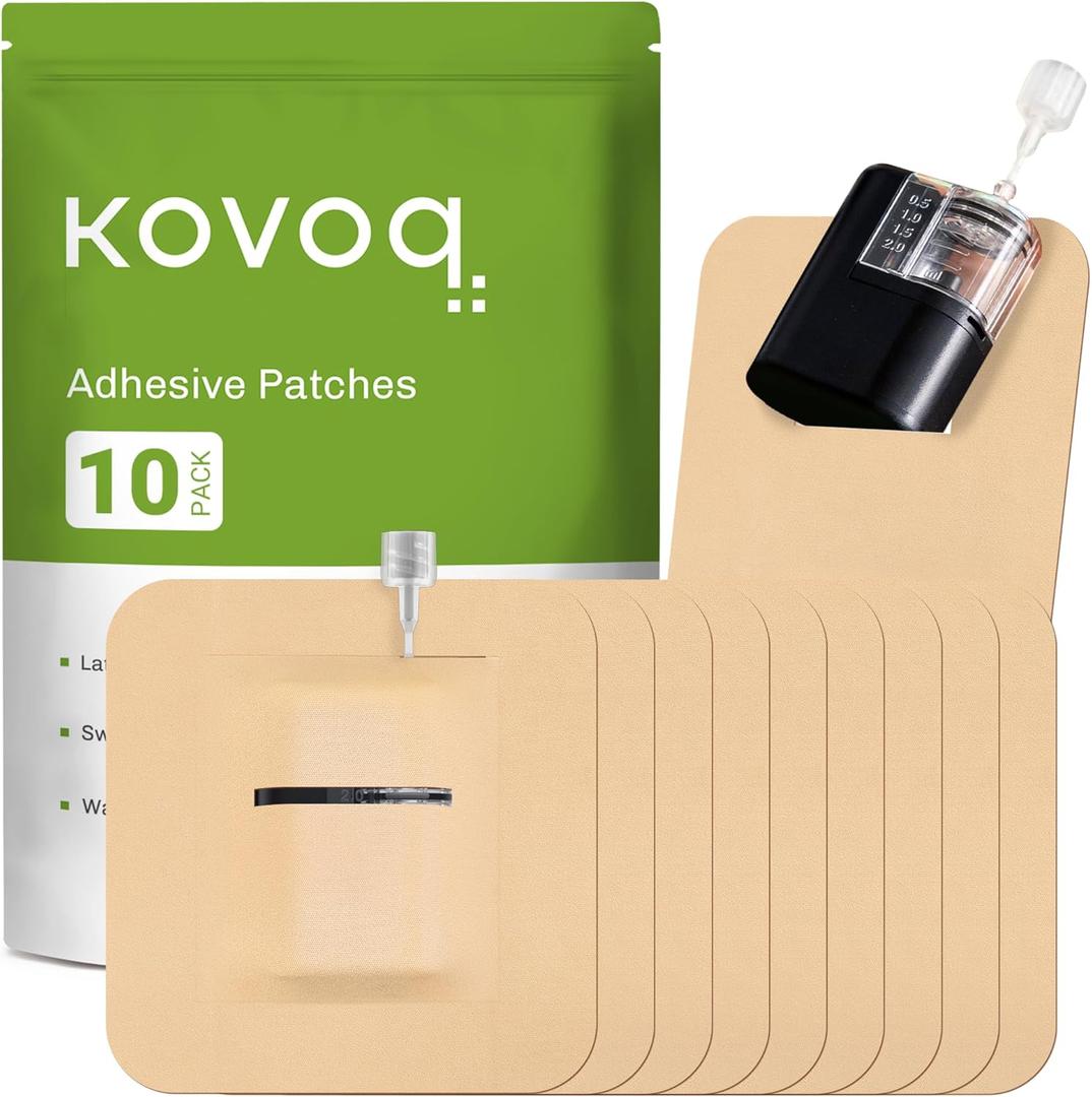 Tandem Mobi Adhesive Sleeve, 10 Pack Waterproof Overpatch Pockets for Tandem Mobi Insulin Pump, Breathable Latex-Free and Hypoallergenic, Long Lasting for 10 More Days (Beige)