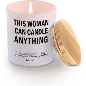 This Woman Can Candle Anything Womans Gifts Scented Candle Home Office Jar Candles Sage Floral Lavender Scent Soy Wax 9.5 oz