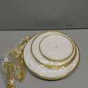 Goaste 3 Pack Tiered Cupcake Stand, Plastic Cupcake Stand Tower, 3 Tier Round Shape Dessert Serving Tray, White Cookie Candy Buffet Stand for Tea Party, Baby Shower, Wedding, Birthday, Christmas