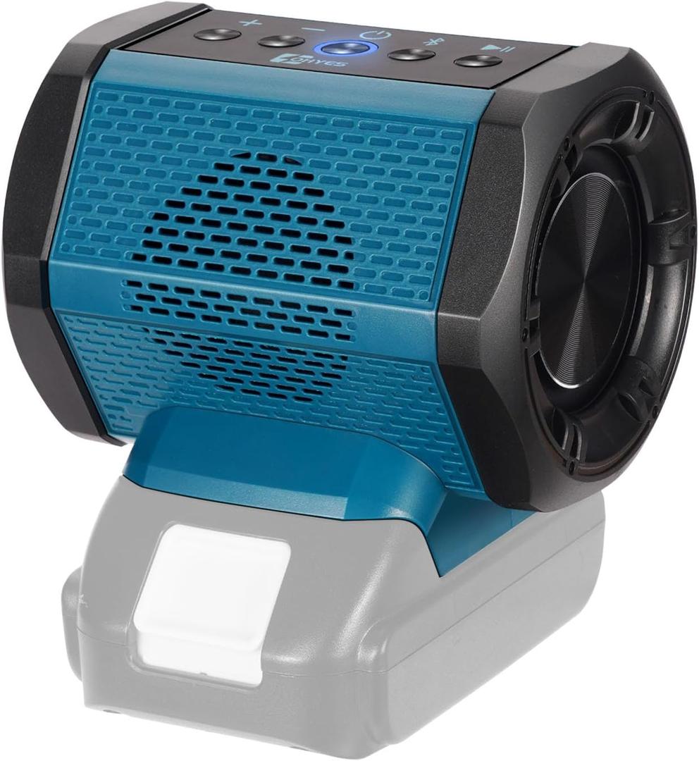 ohyes Bluetooth Speaker Compatible with Makita 18v Battery USB A+C Fast Charging for Jobsite Camping and Party(Battery not Included), ZX0988