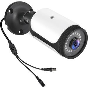 HD 180 Degree Wide Angle View 2.0MP 1080p Security Camera 4-in-1 CCTV Bullet Wired Cam BNC, AHD/TVI/CVI/CVBS, Analog Coax Coaxial Surveillance Video AddOn Camera for Indoor/Outdoor Use