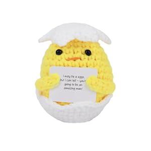 2 x AASRR Pregnancy Baby Announcement Gifts for Grandparents New Mom Aunt Funny Pregnancy Reveal Gifts for First Time Expecting Mothers Mom to Be Pregnant Women Handmade Crochet Doll (Doll 1311)