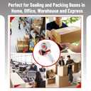 Mr. Pen Packing Tape Dispenser Gun 2-Inch, 4 Pack with 4 Rolls Clear Tape Gun for Packaging Boxes and Moving (Red)